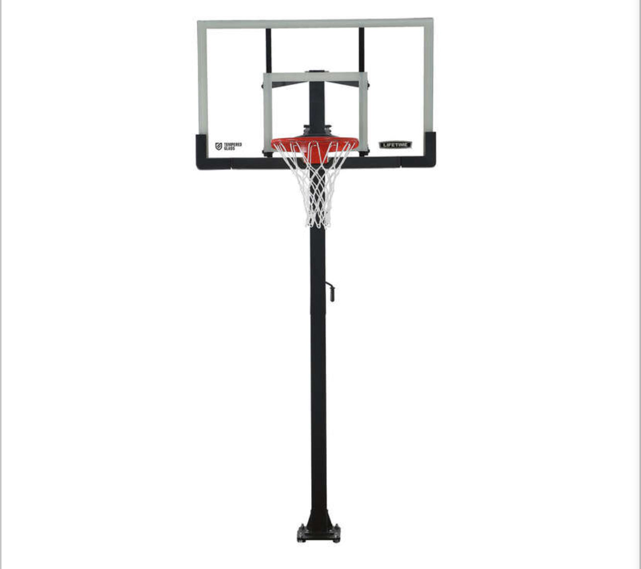 Lifetime 60” Tempered Glass Pro Slam In-ground Basketball Hoop